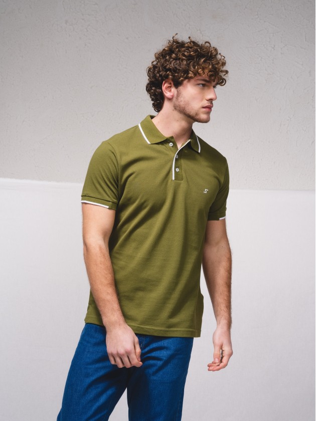 Polo brochet avec broderie