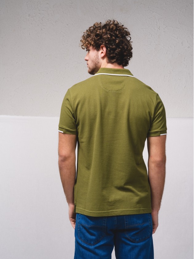 Polo brochet avec broderie