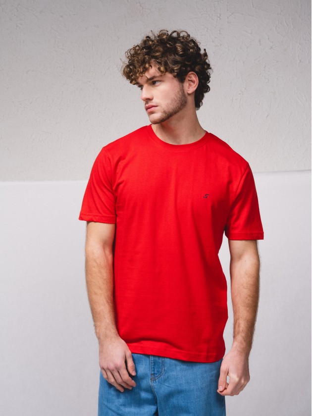 T-shirt basique avec broderie