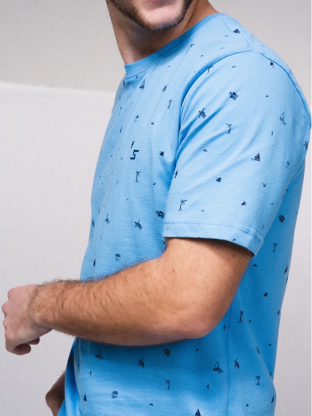 T-shirt basique estamp avec broderie