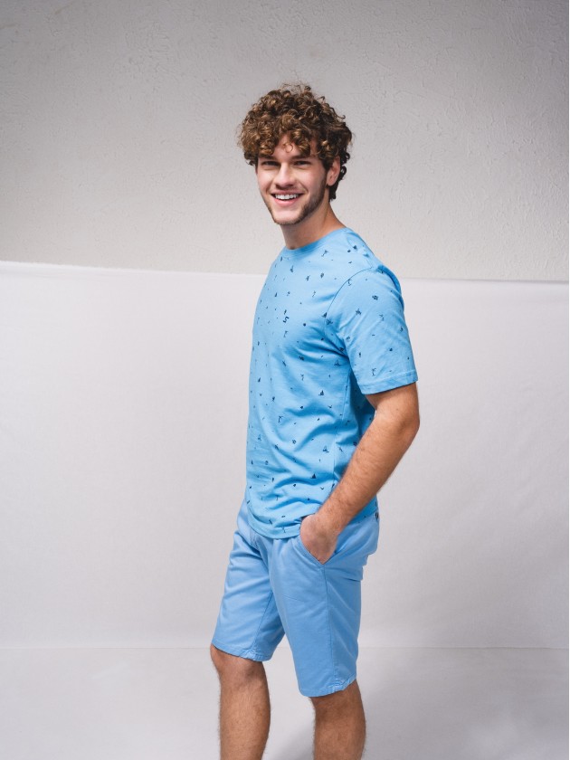 T-shirt basique estamp avec broderie
