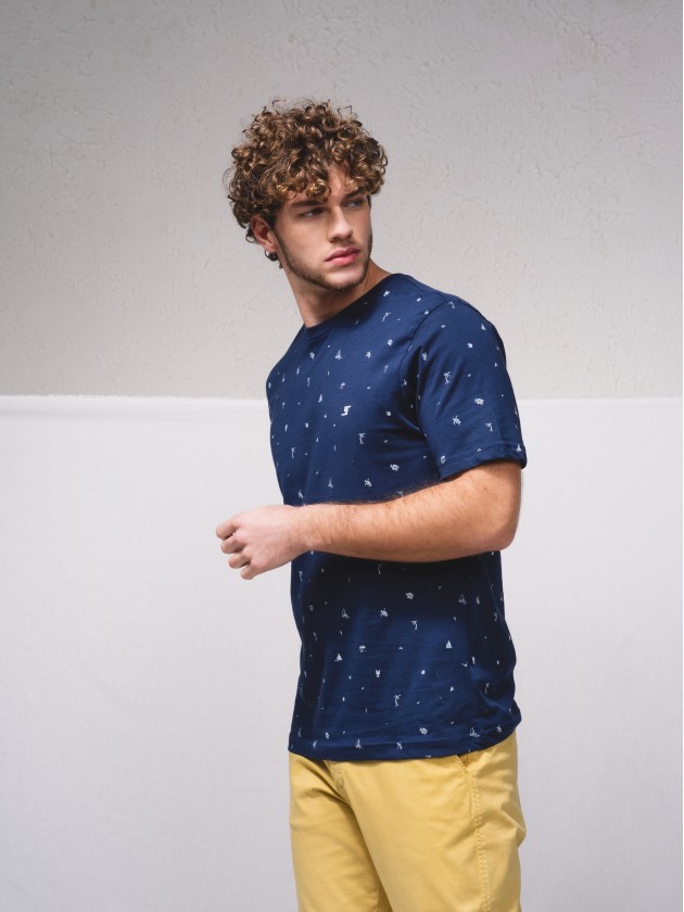 T-shirt basique estamp avec broderie