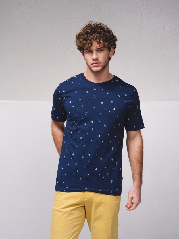 T-shirt basique estamp avec broderie