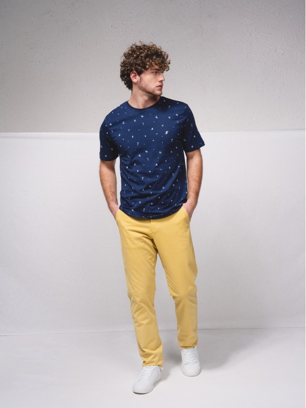T-shirt basique estamp avec broderie