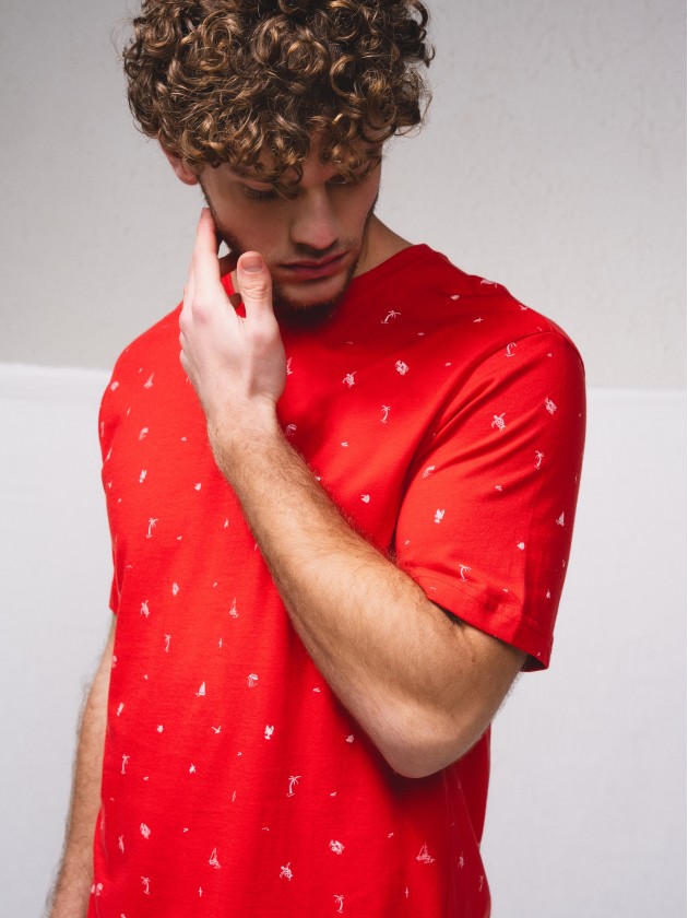 T-shirt basique estamp avec broderie