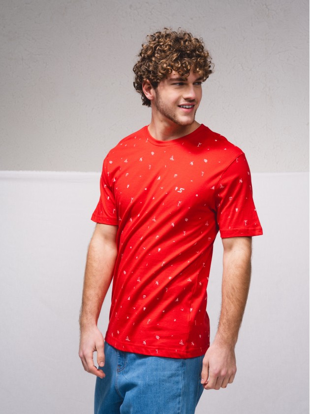 T-shirt basique estamp avec broderie