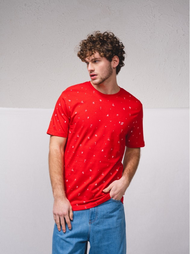 T-shirt basique estamp avec broderie