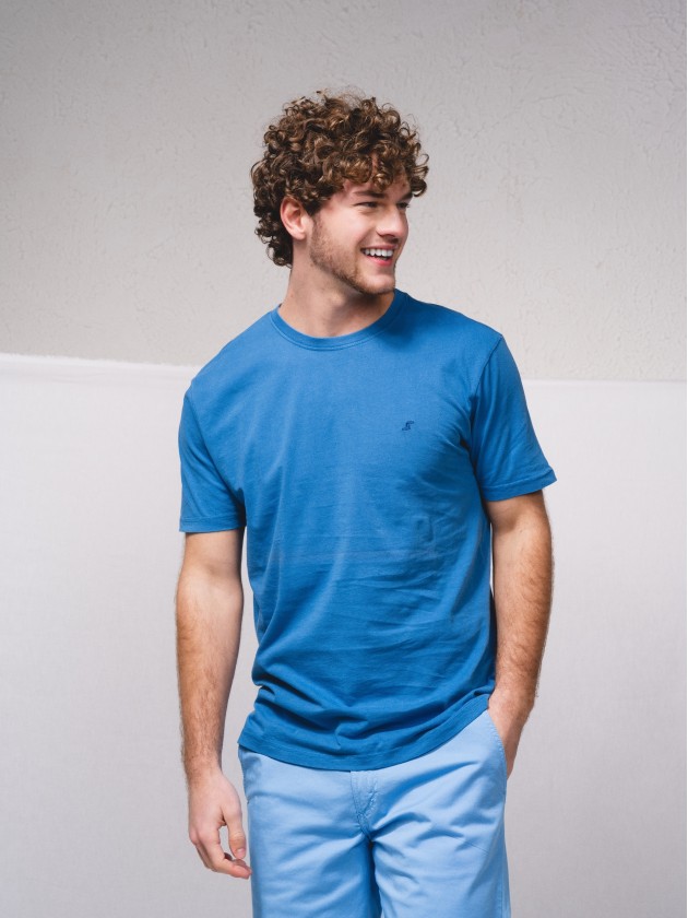 T-shirt basique estamp brod