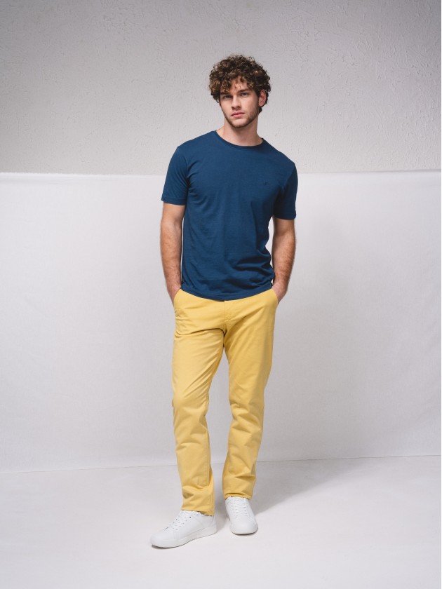 T-shirt basique estamp brod