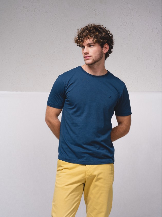 T-shirt basique estamp brod