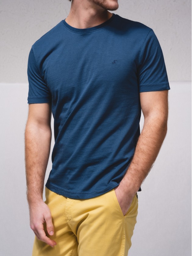 T-shirt basique estamp brod
