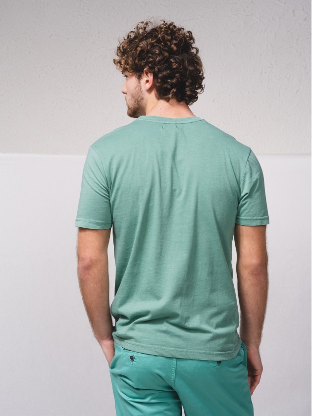 T-shirt basique estamp brod