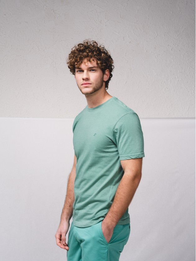 T-shirt basique estamp brod
