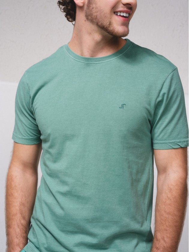 T-shirt basique estamp brod