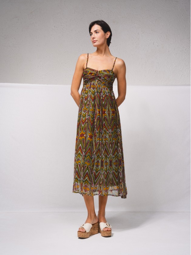 Robe fluide imprime