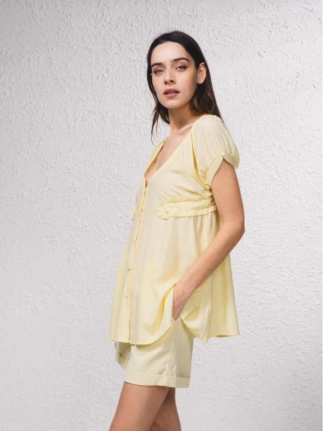 Tunic with ruffles