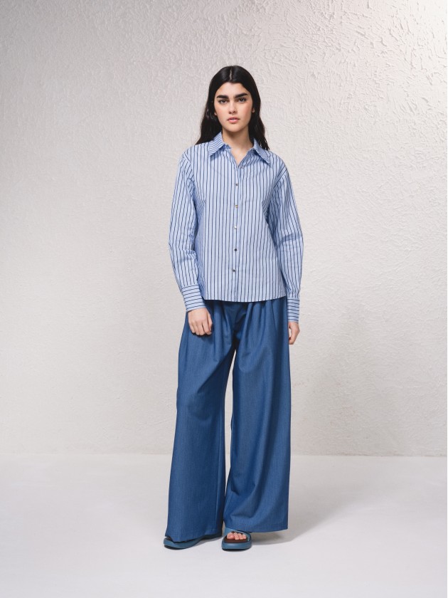 Blouse raye classique