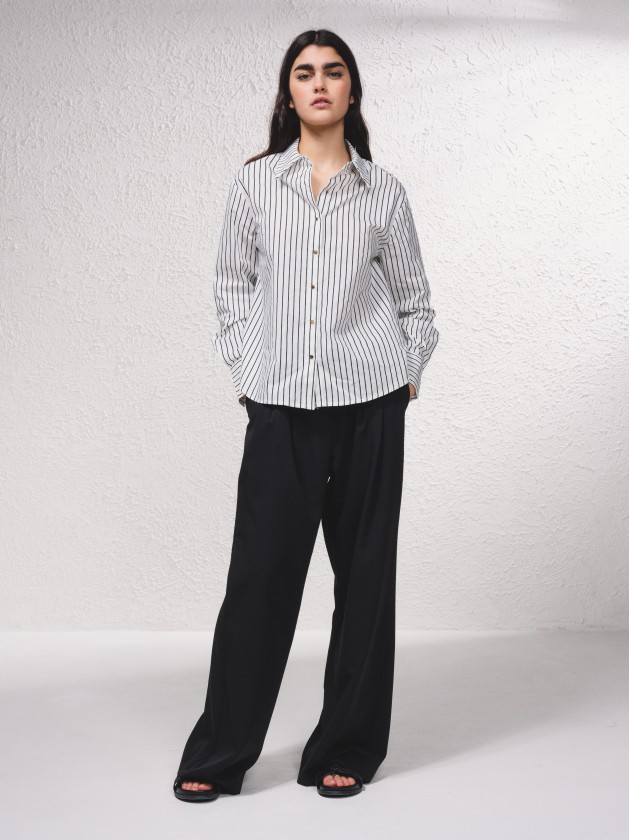 Blouse raye classique