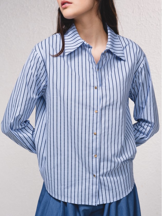 Blouse raye classique