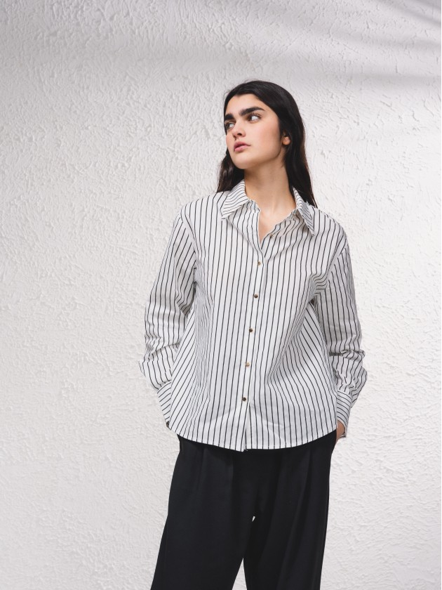 Blouse raye classique