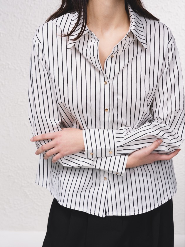Blouse raye classique