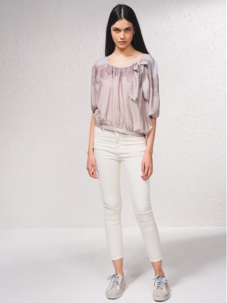 Polka dot blouse