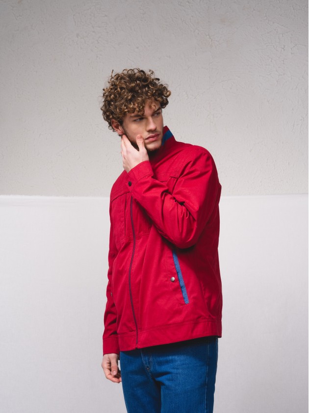 Manteau contrast