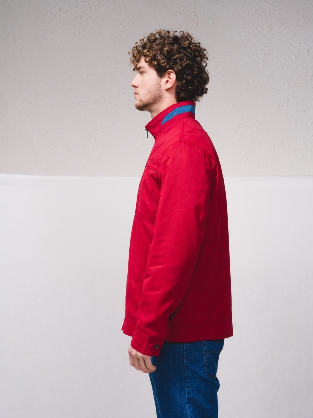 Manteau contrast