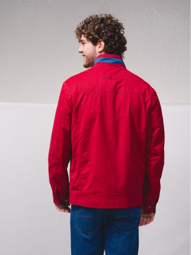Manteau contrast