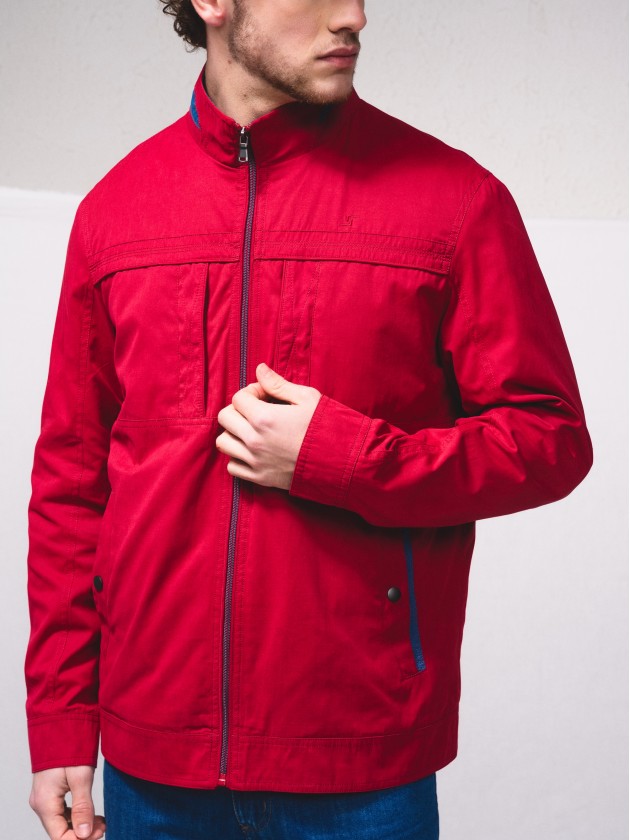 Manteau contrast