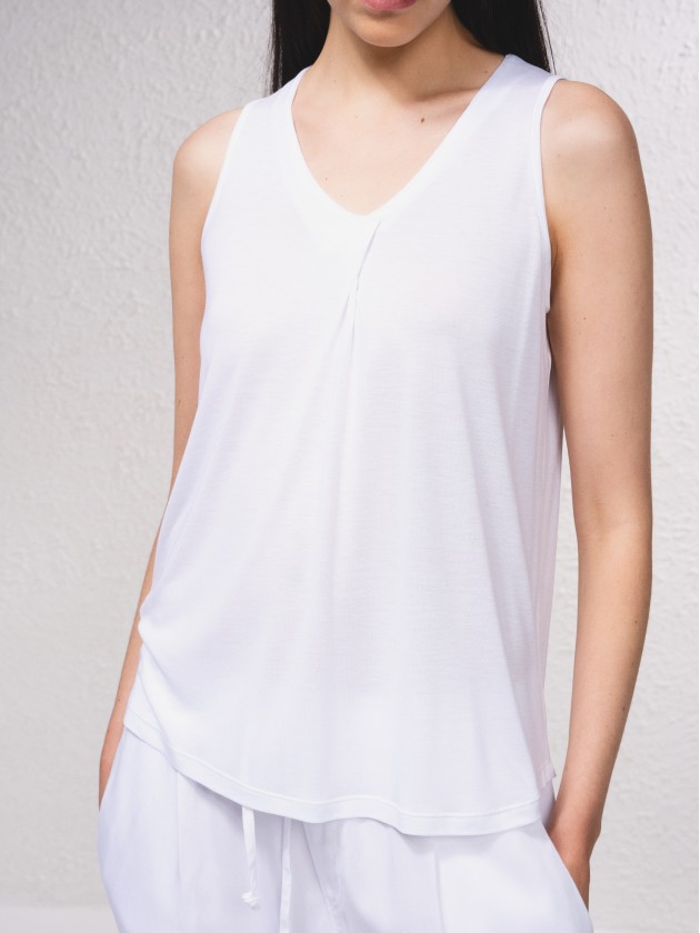 Top bsico decote em v
