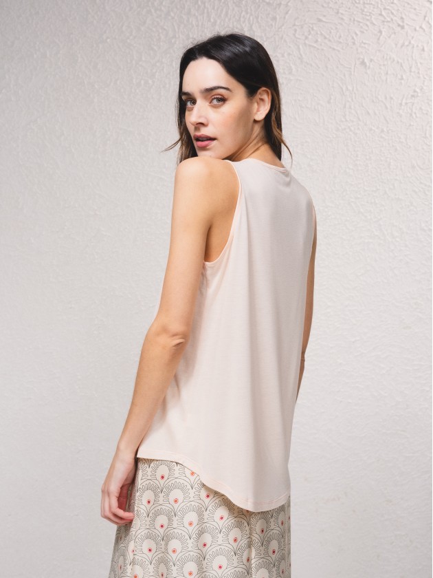 Top bsico decote em v