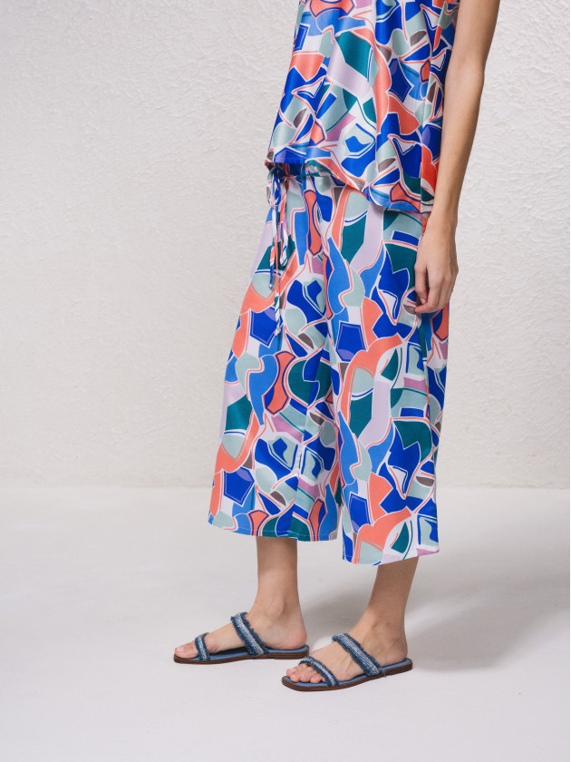 Calas culottes acetinadas