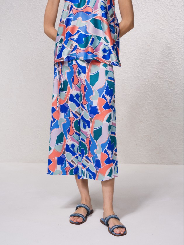 Calas culottes acetinadas