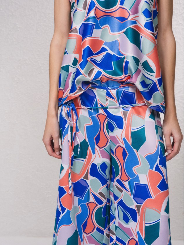 Calas culottes acetinadas