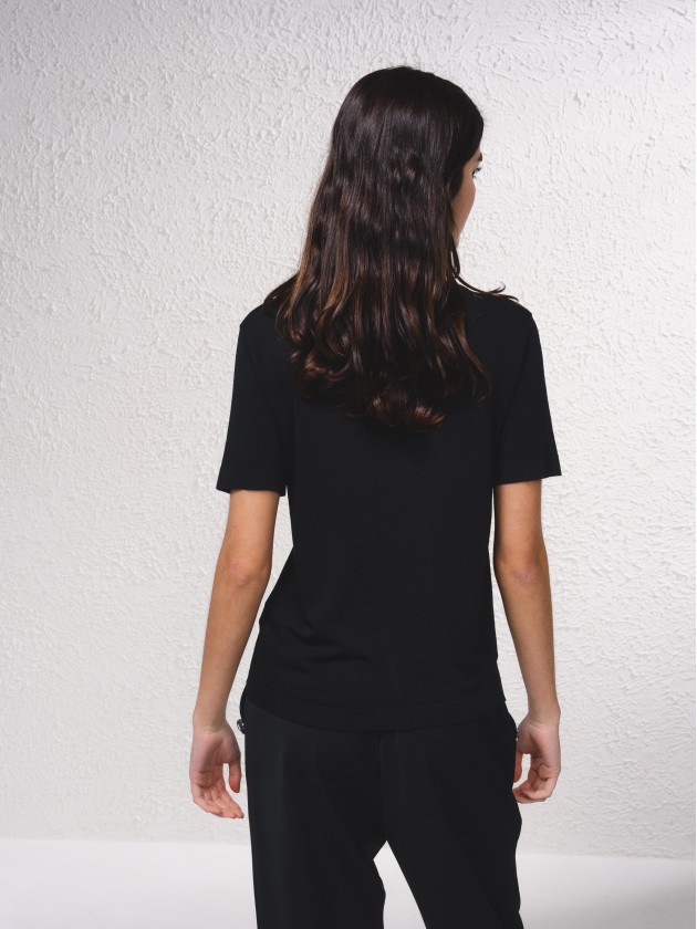 Cardigan em malha fina