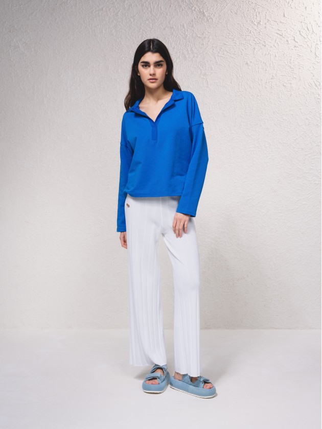 Pantalon en maille fine