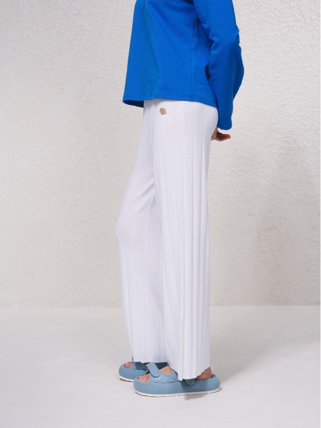 Pantalon en maille fine