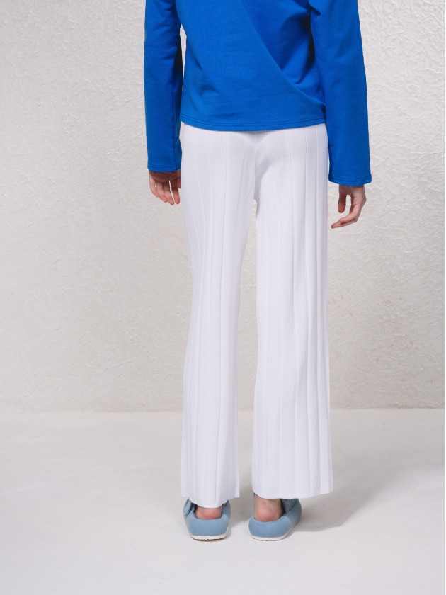 Pantalon en maille fine