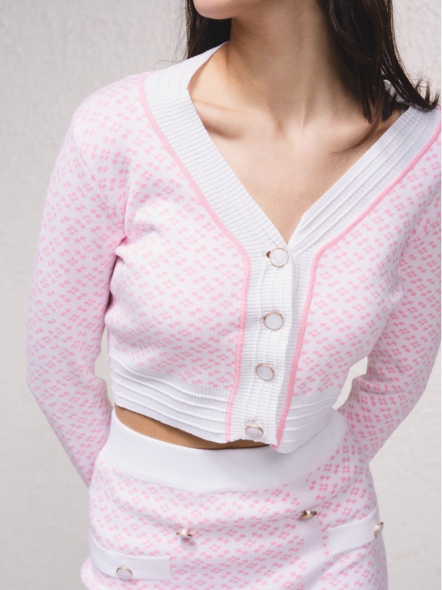 Manteau  motif tricot