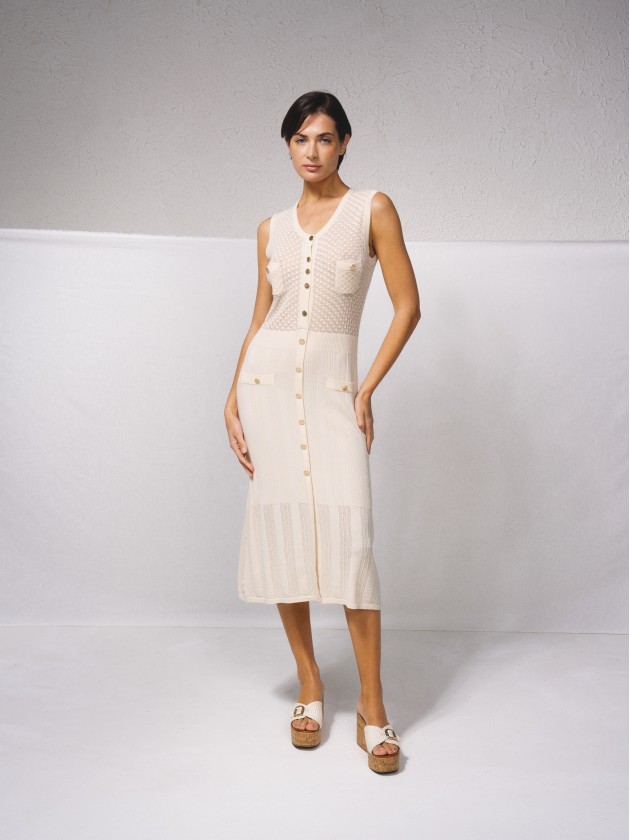 Vestido justo em malha
