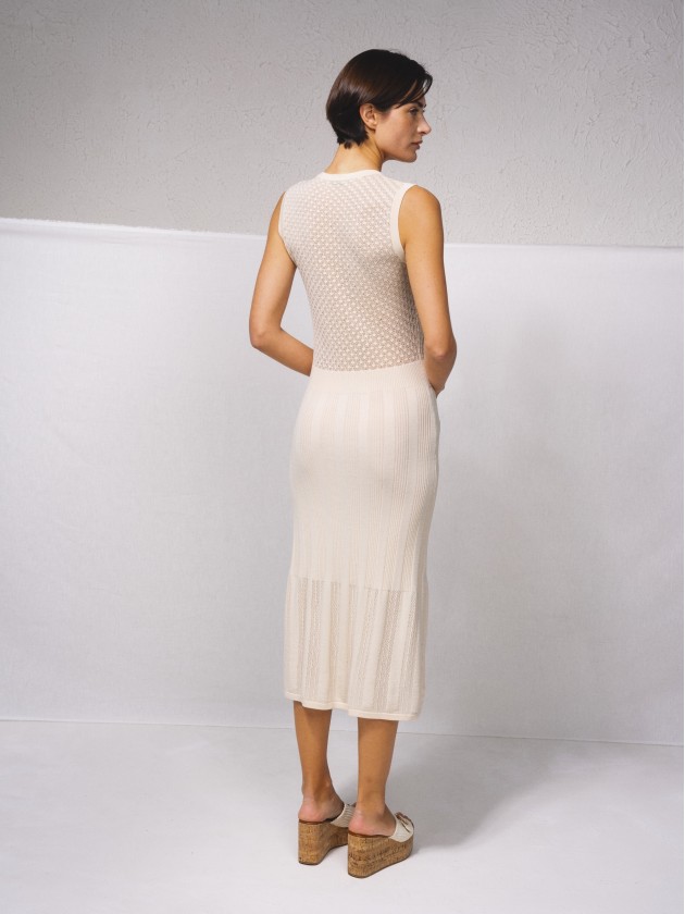 Vestido justo em malha