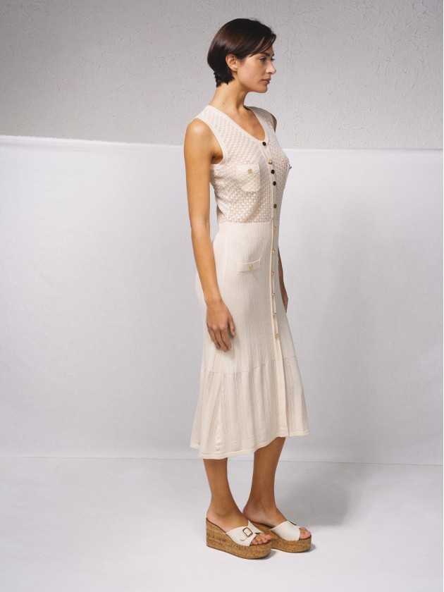 Vestido justo em malha