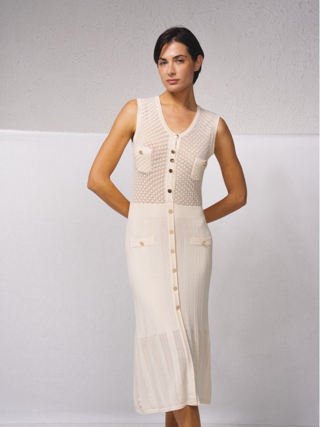 Vestido justo em malha