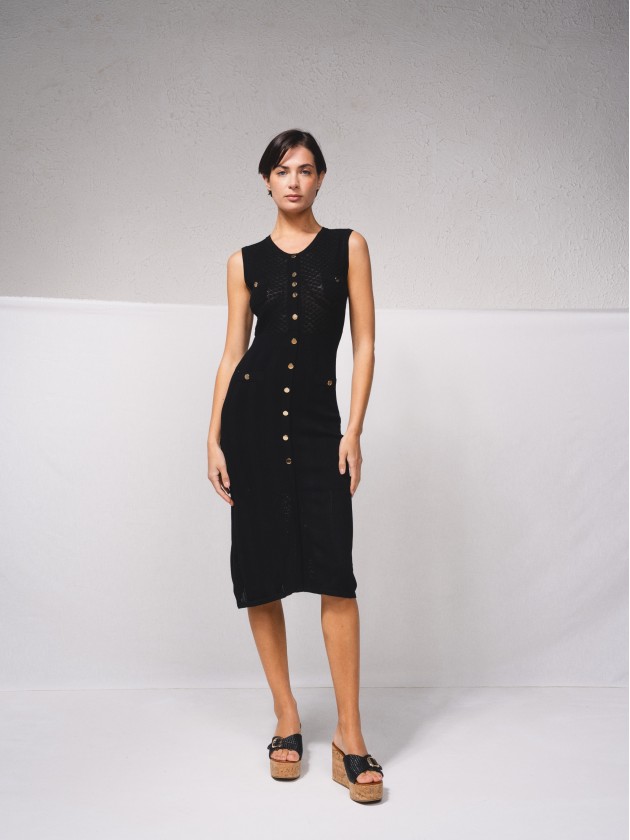 Vestido justo em malha