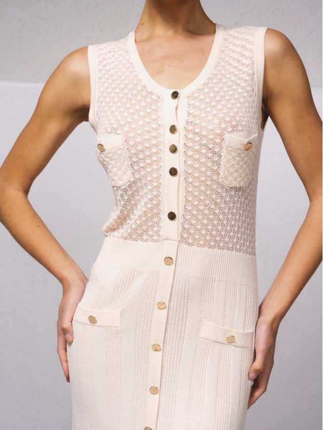 Vestido justo em malha