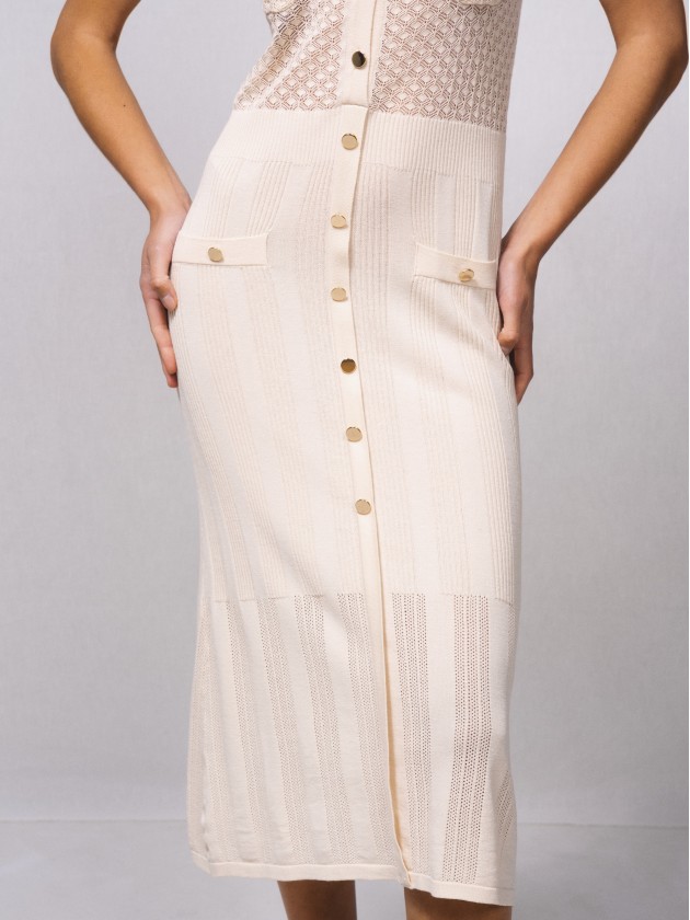 Vestido justo em malha