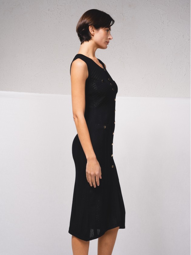 Vestido justo em malha