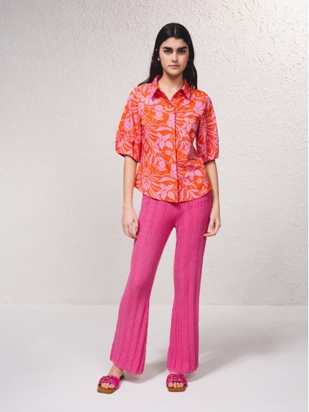 Floral print blouse