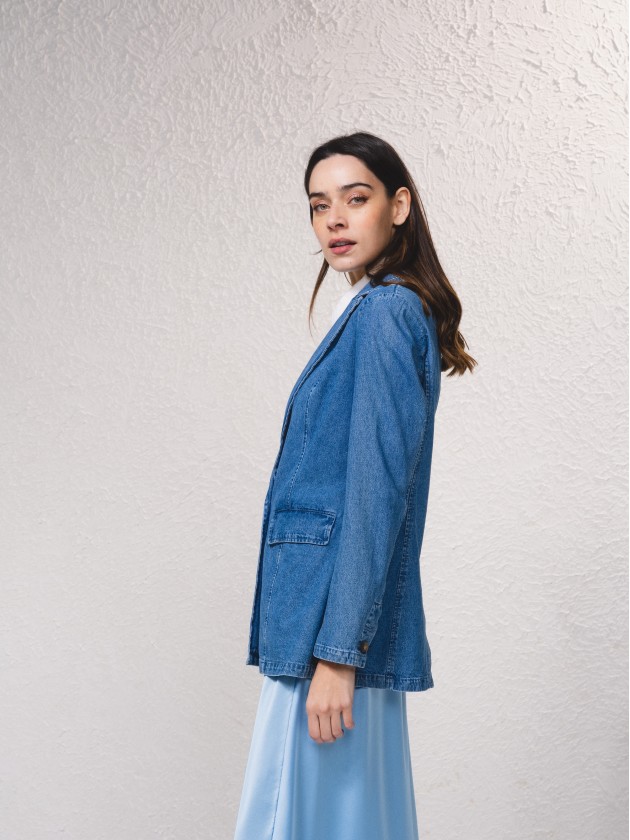 Blazer basique en jean